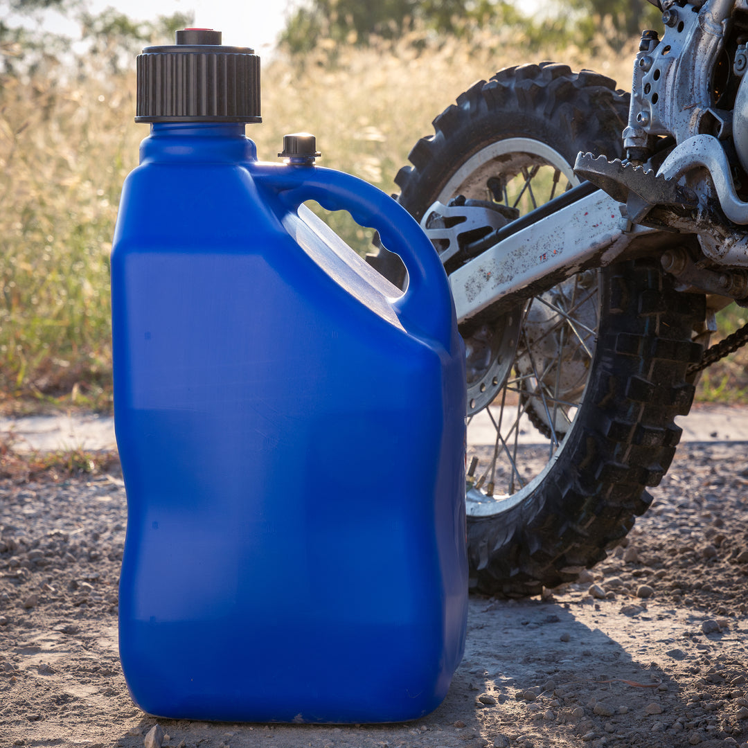 Bushman 4 Pack U-Jug Storage Jug, Portable Plastic Container, 5.5 Gal, Blue