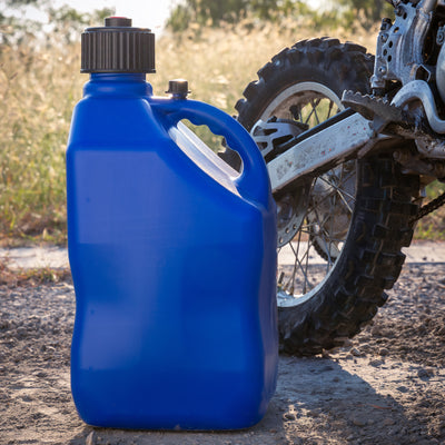 Bushman 4 Pack U-Jug Storage Jug, Portable Plastic Container, 5.5 Gal, Blue - VMInnovations
