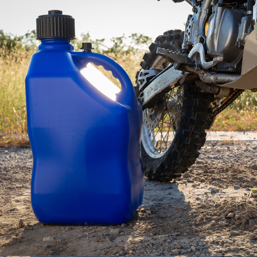 Bushman 4 Pack U-Jug Storage Jug, Portable Plastic Container, 5.5 Gal, Blue