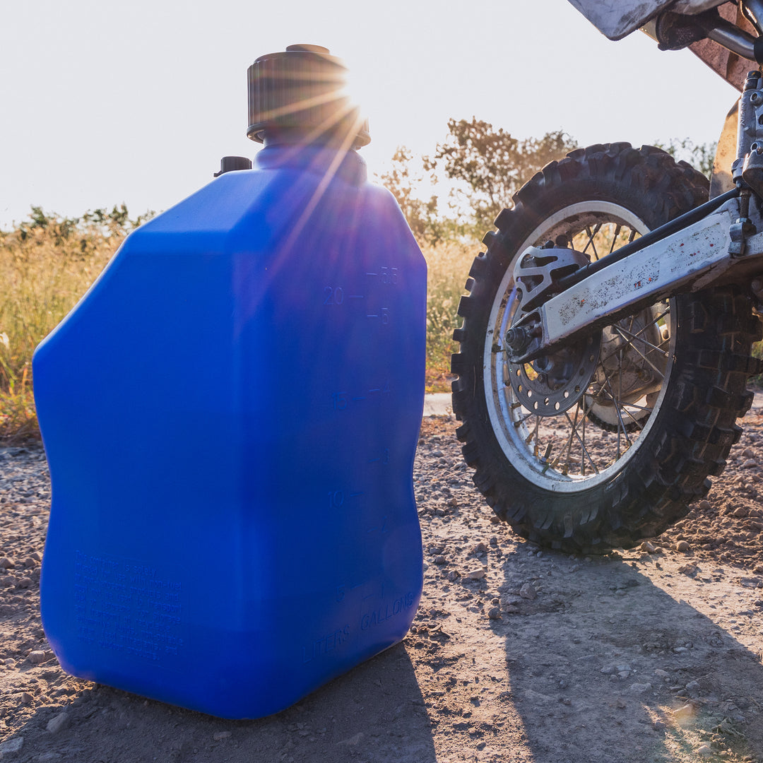 Bushman 4 Pack U-Jug Storage Jug, Portable Plastic Container, 5.5 Gal, Blue