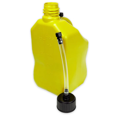 Bushman 4 Pack U-Jug Storage Jug, Portable Plastic Container, 5.5 Gal, Yellow