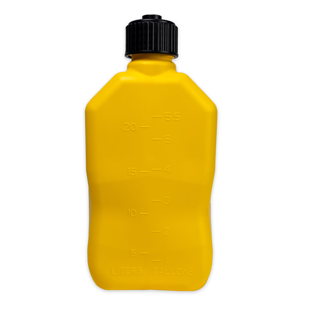 Bushman 4 Pack U-Jug Storage Jug, Portable Plastic Container, 5.5 Gal, Yellow