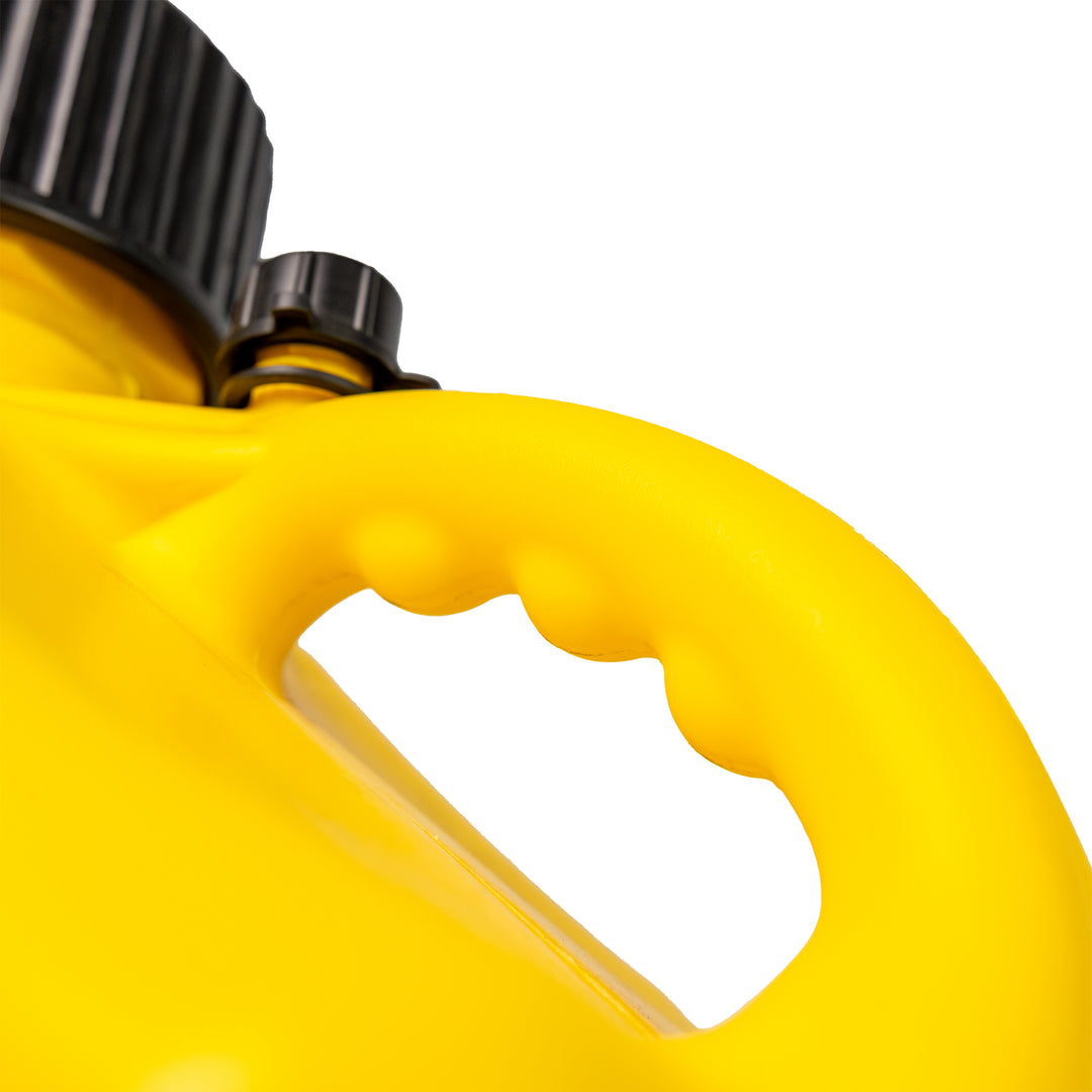 Bushman 4 Pack U-Jug Storage Jug, Portable Plastic Container, 5.5 Gal, Yellow