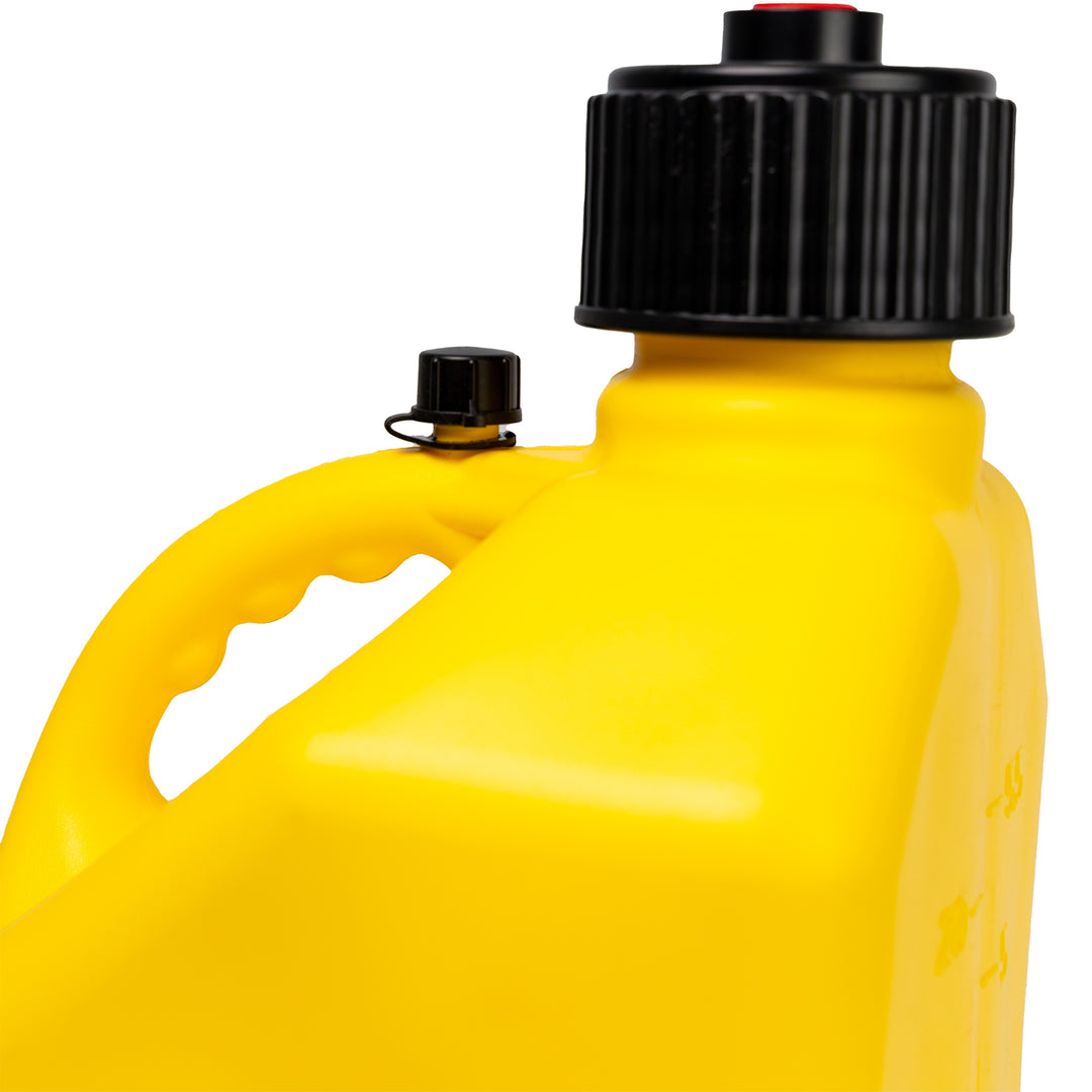 Bushman 4 Pack U-Jug Storage Jug, Portable Plastic Container, 5.5 Gal, Yellow