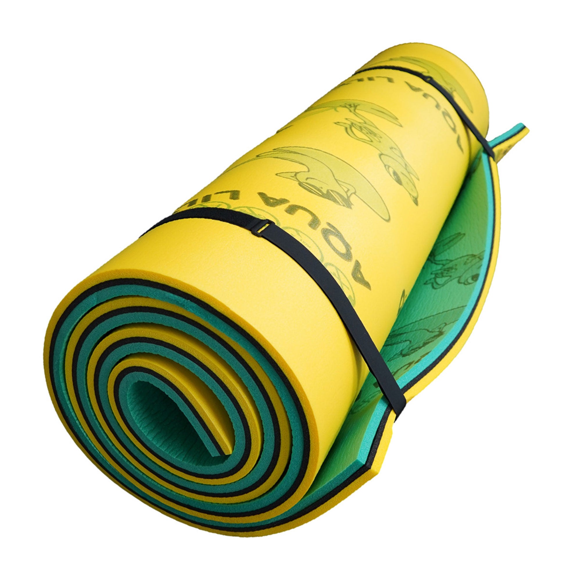 Aqua Lily Pad Floating Mat w/ Duracore, Foam Lake Float, 6’ x 20’ (Open Box) - VMInnovations