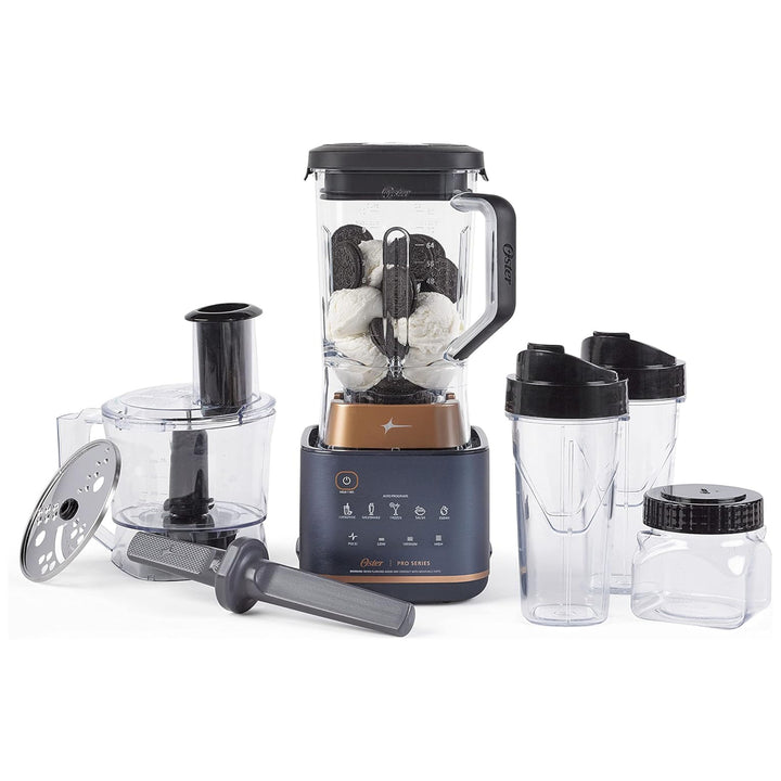 Oster Pro Series Kitchen System with XL 9 Cup Tritan Jar for Kitchen, Dark Blue