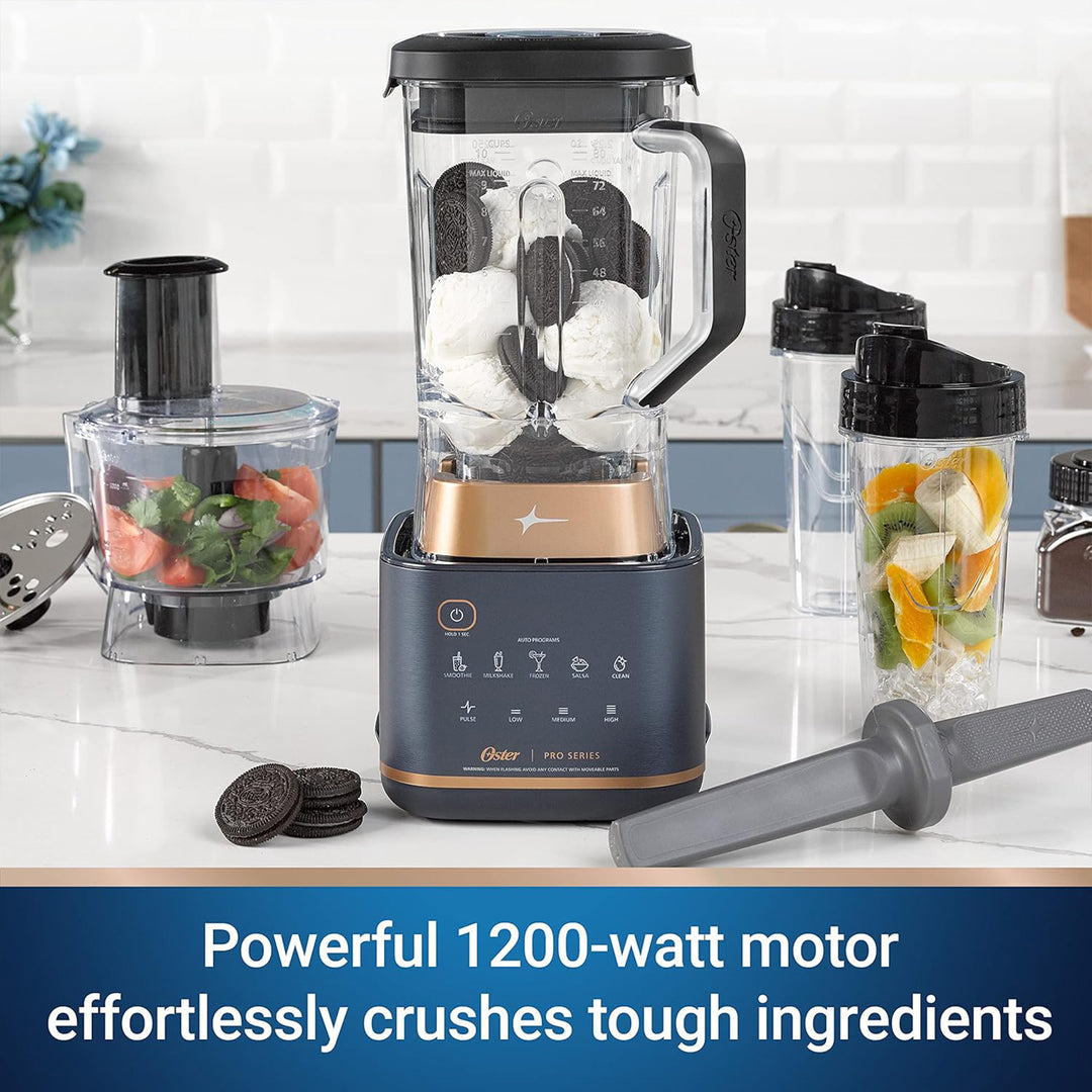 Oster Pro Series Kitchen System w/XL 9 Cup Tritan Jar for Kitchen Blue(Open Box)