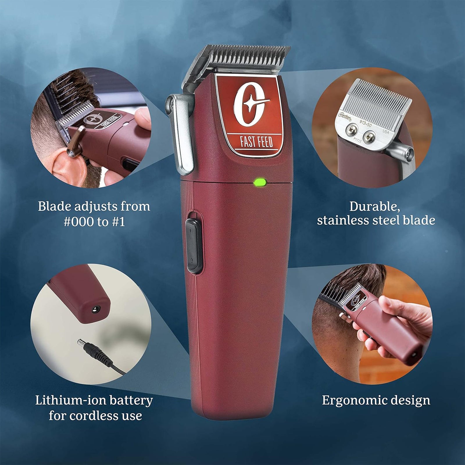 Oster Professional Cordless Trimmer & Clipper, Beard Grooming Tool (Open Box) - VMInnovations