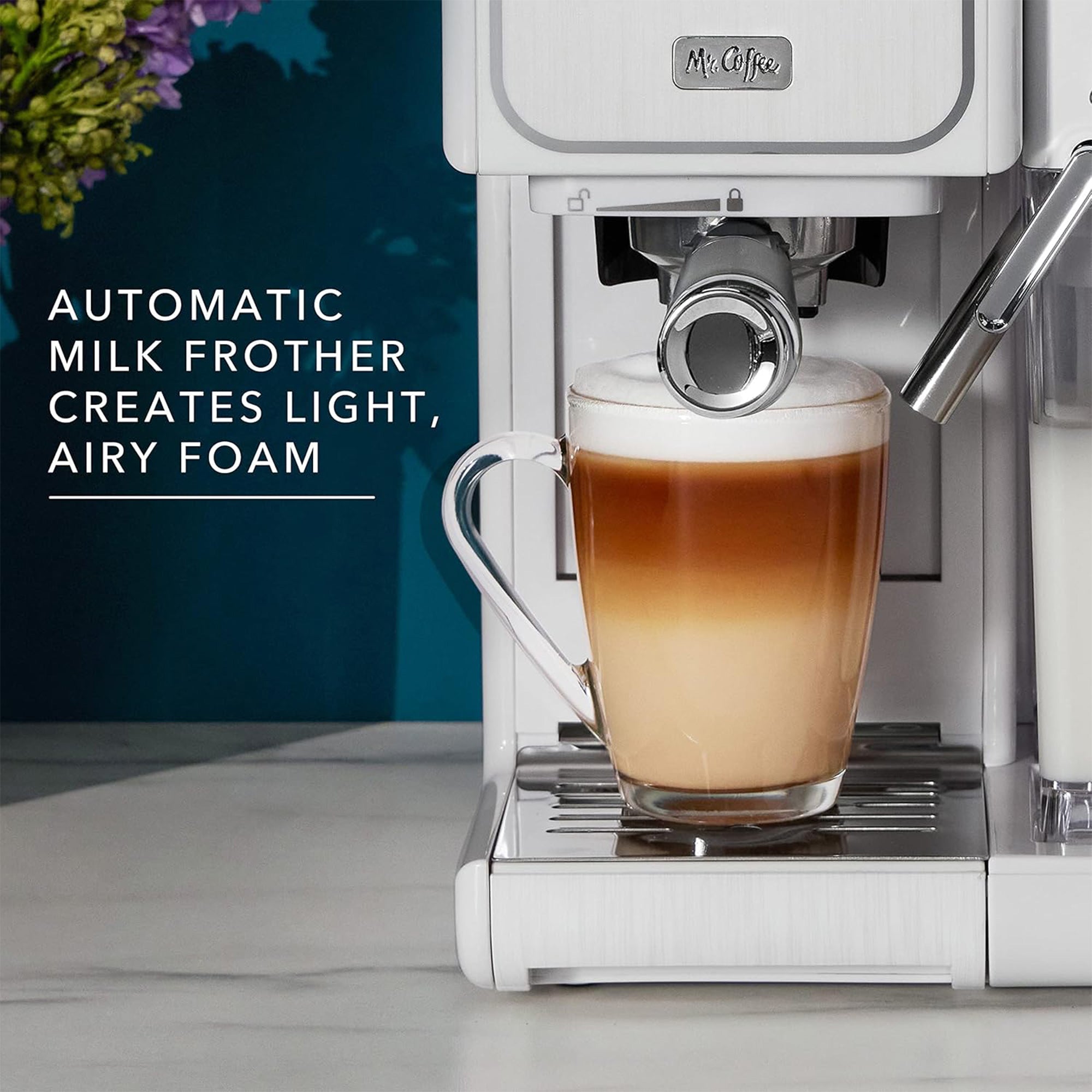 Mr. Coffee OneTouch CoffeeHouse Espresso/Latte Maker Milk Frother Grey(Open Box) - VMInnovations