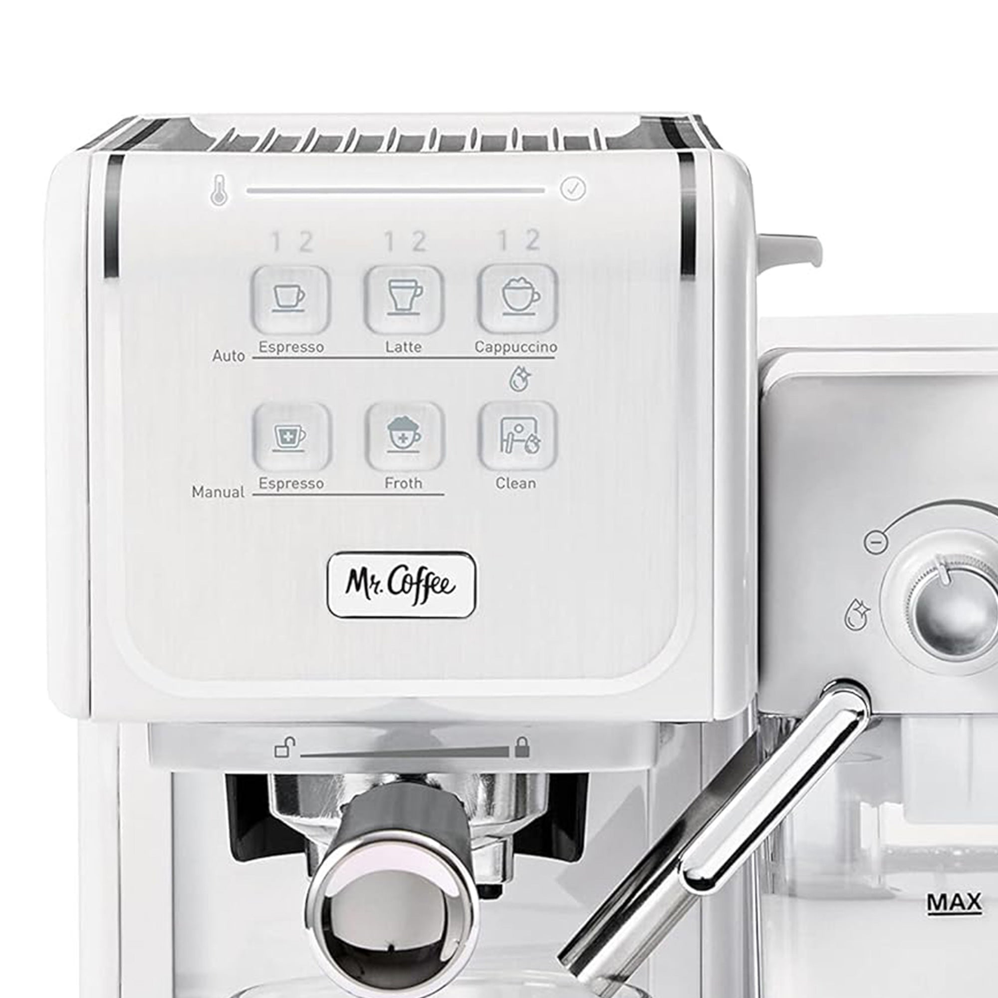 Mr. Coffee OneTouch CoffeeHouse Espresso/Latte Maker Milk Frother Grey(Open Box)