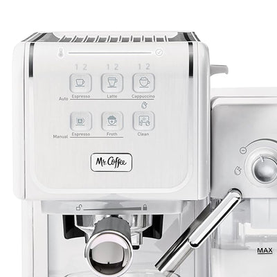 Mr. Coffee OneTouch CoffeeHouse Espresso/Latte Maker Milk Frother Grey(Open Box)