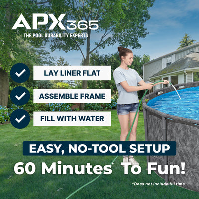 Bestway APX 365 20'x52" Round Above Ground Swimming Pool Set with Pump & Ladder - VMInnovations