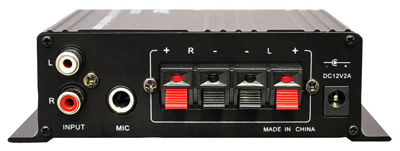 Pyle PCM20A Audio Power 60W HiFi Mini Amplifier Receiver with Adapter (2 Pack)