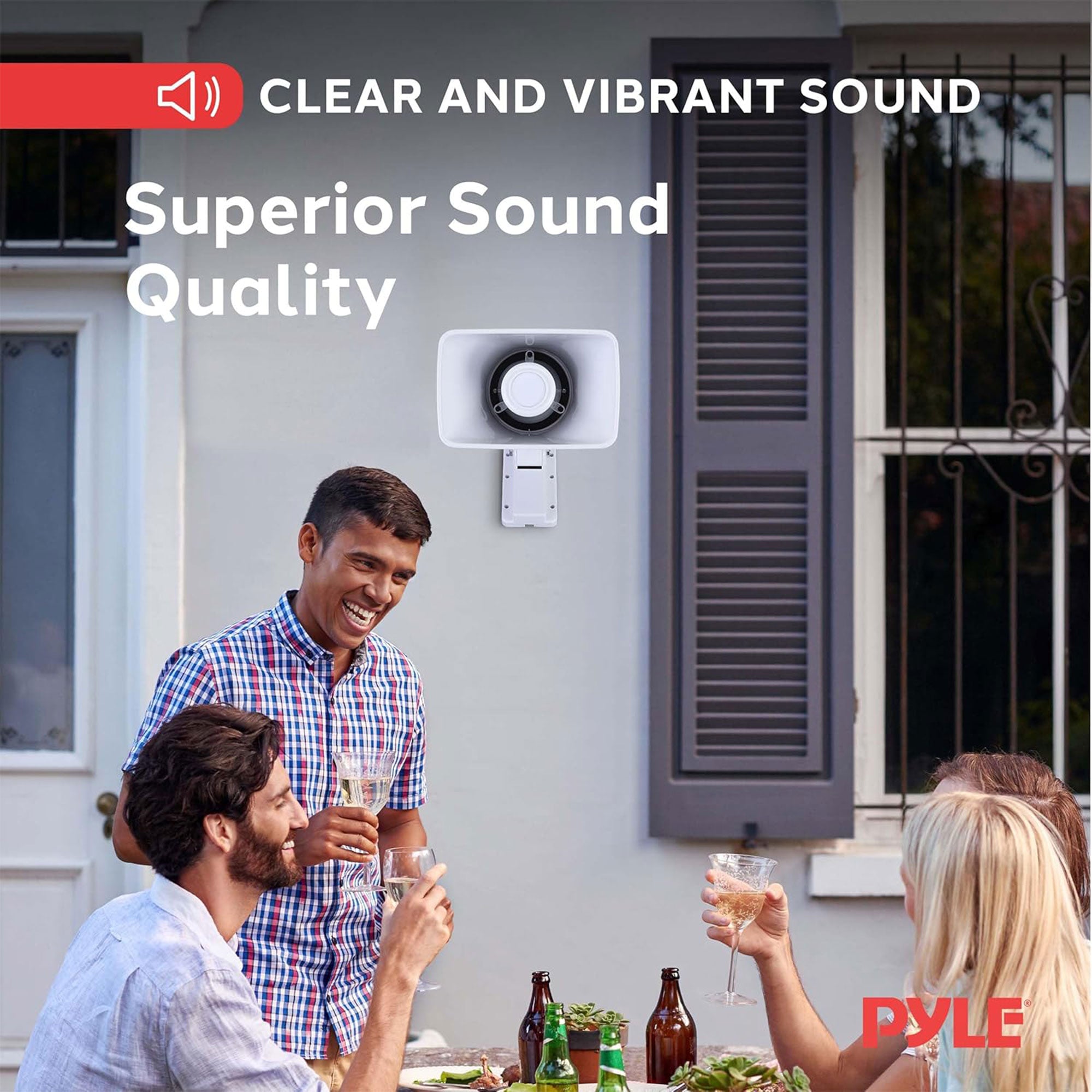 Pyle PHSP5 8" 65W 8-Ohm Indoor & Outdoor PA Horn Speaker 65 Watts (Open Box) - VMInnovations