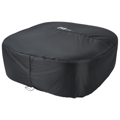 MSpa Square Inflatable Bubble Spa, 6 Person Hot Tub with Energy Efficient Cover - VMInnovations