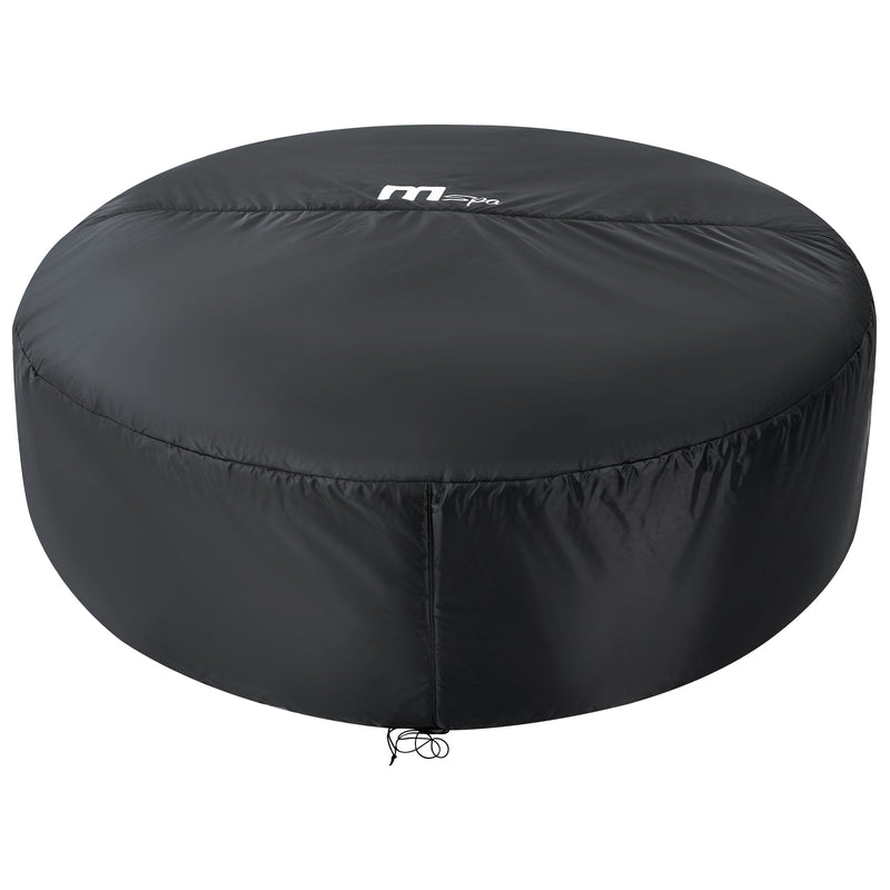 MSpa Bergen Round Inflatable Spa, 4 to 6 Person Hot Tub & Energy Efficient Cover