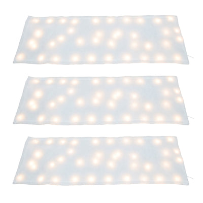 ProductWorks 3 Pack Pre-Lit Snow Cover Blanket Holiday Decoration, 60" x 15" - VMInnovations