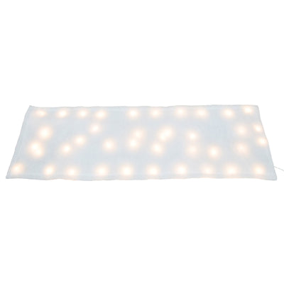 ProductWorks 2 Pack Pre-Lit Snow Cover Blanket Holiday Decoration, 48" x 15" - VMInnovations