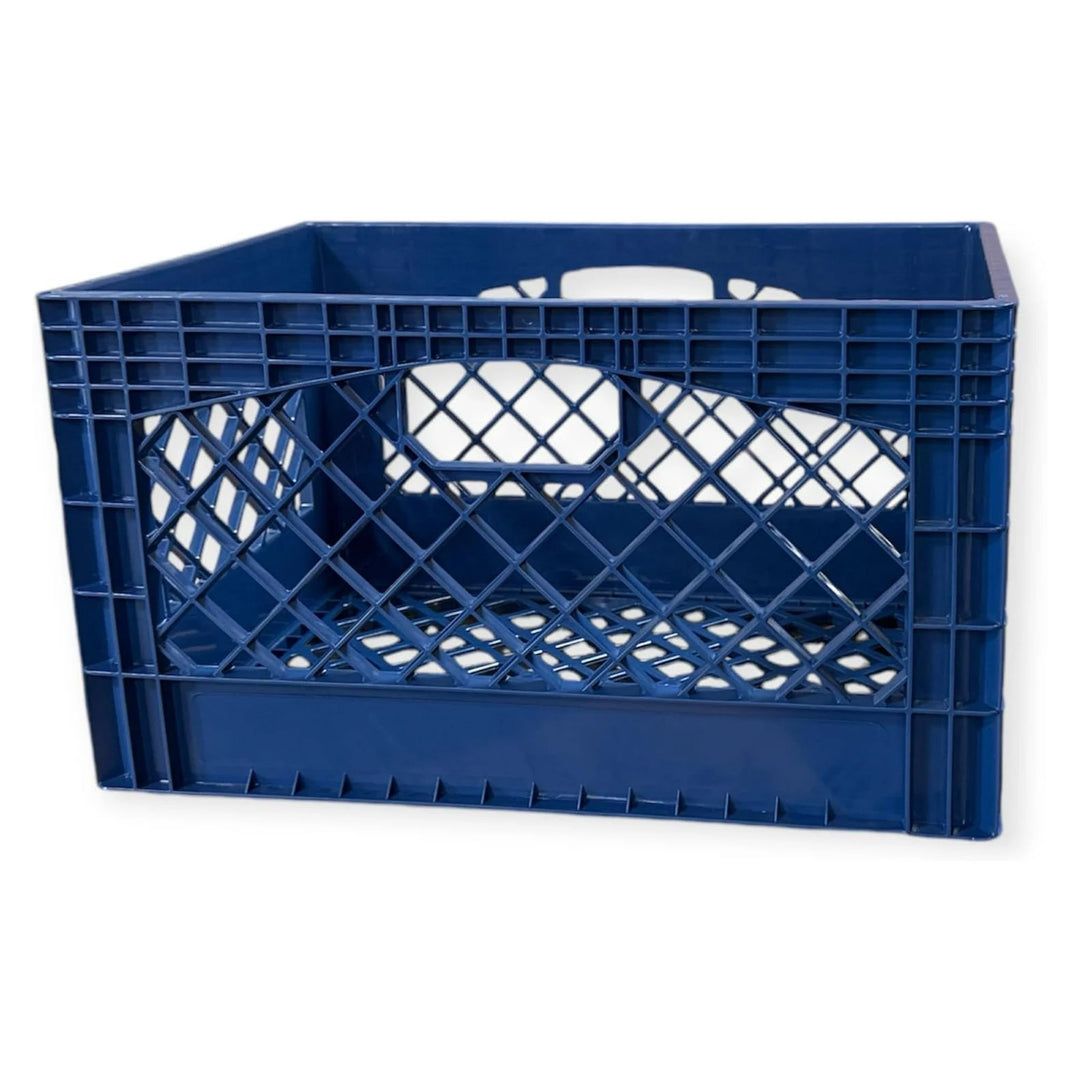 Juggernaut Storage 3-Pack Crate for Office Storage & Classroom Organization,Blue