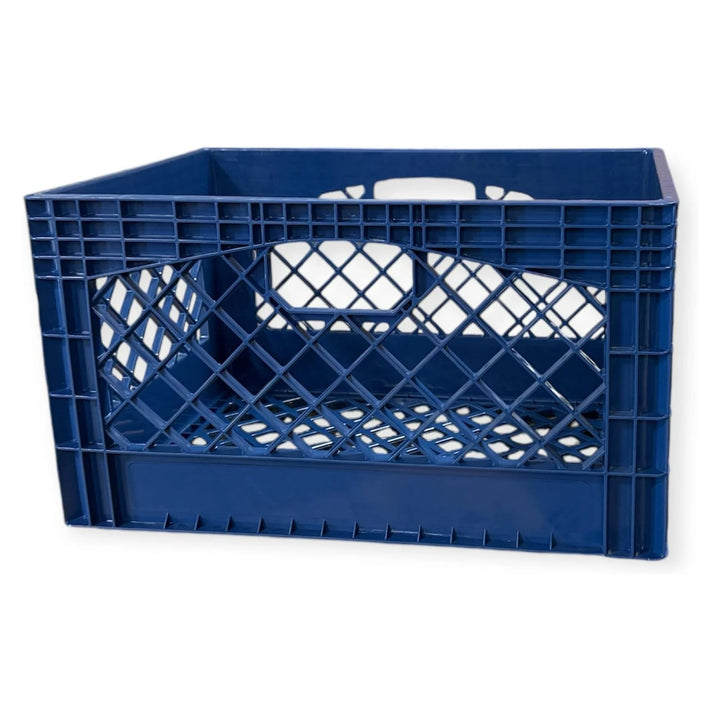 Juggernaut Storage 3pk Crate for Office Storage & Organization,Blue (Open Box)