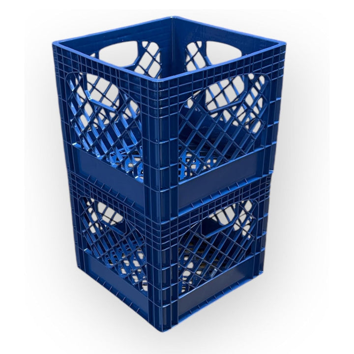 Juggernaut Storage 2-Pack Crate for Office Storage & Classroom Organization,Blue