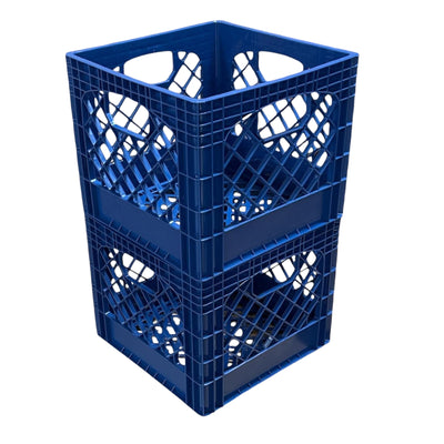 Juggernaut Storage 2pk Crate for Office Storage & Classroom, Blue (Open Box)
