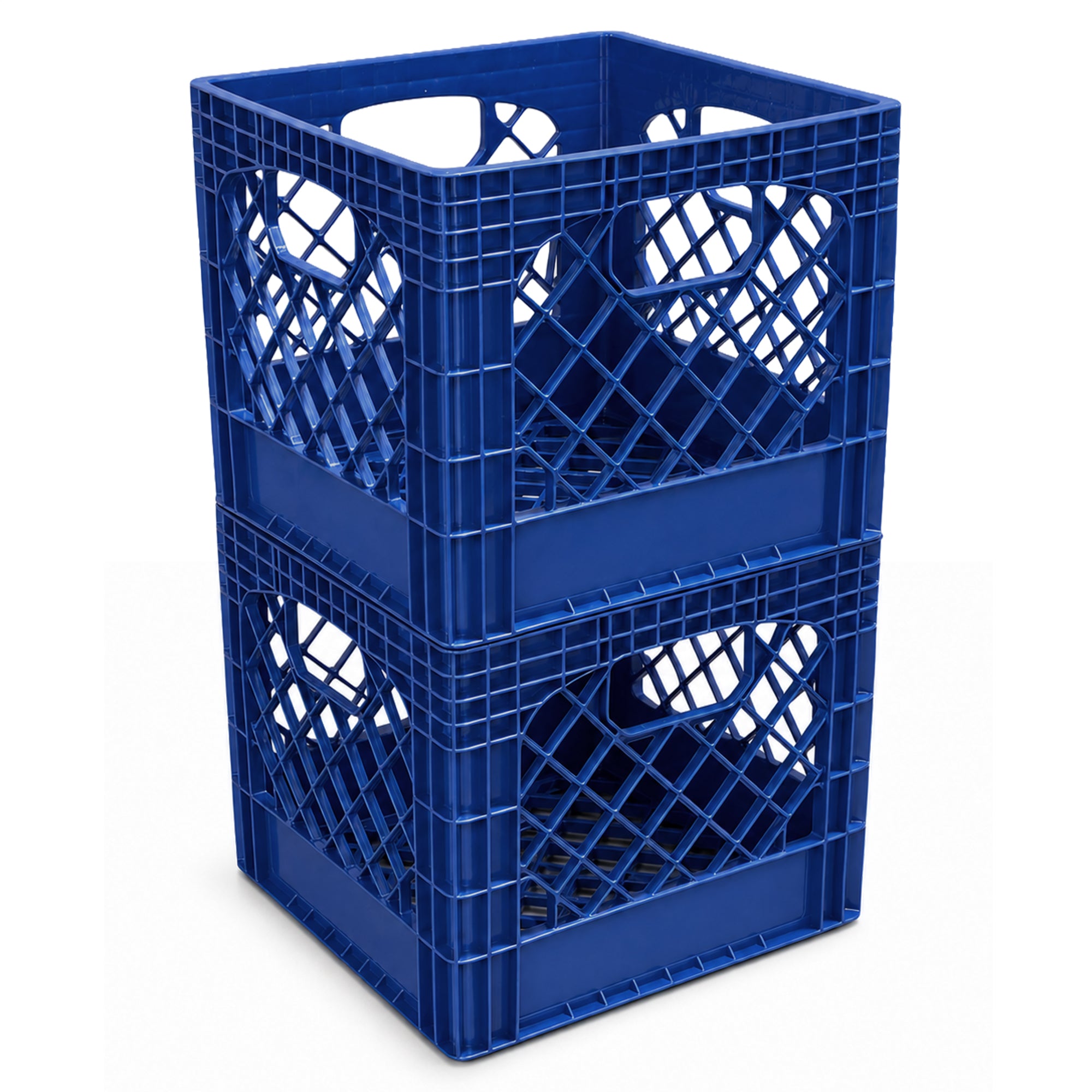 Juggernaut Storage 2-Pack Crate for Office Storage & Classroom Organization,Blue