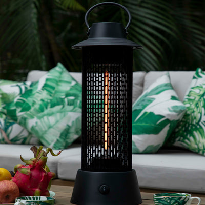 Warm-Living 1200 Watt Portable Electric Space Heater for Indoor & Outdoor, Black