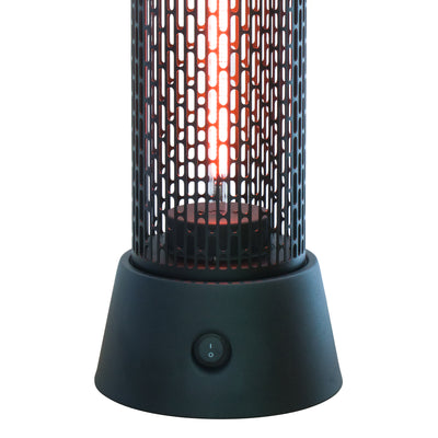 Warm-Living 1200 Watt Portable Electric Space Heater for Indoor & Outdoor, Black