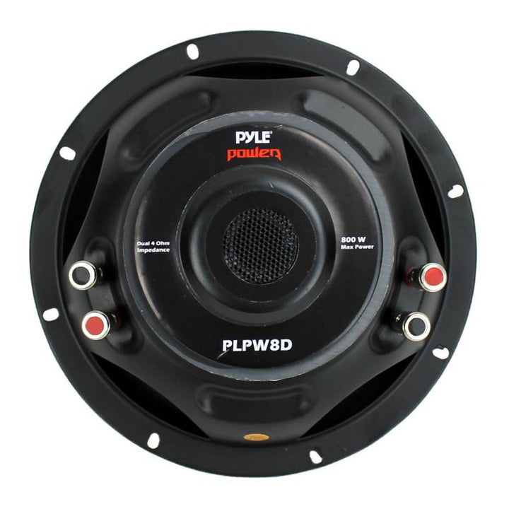 Pyle PLPW8D 8" 800W Car Audio Subwoofer Sub Power Woofer DVC 4 Ohm Black (Used)