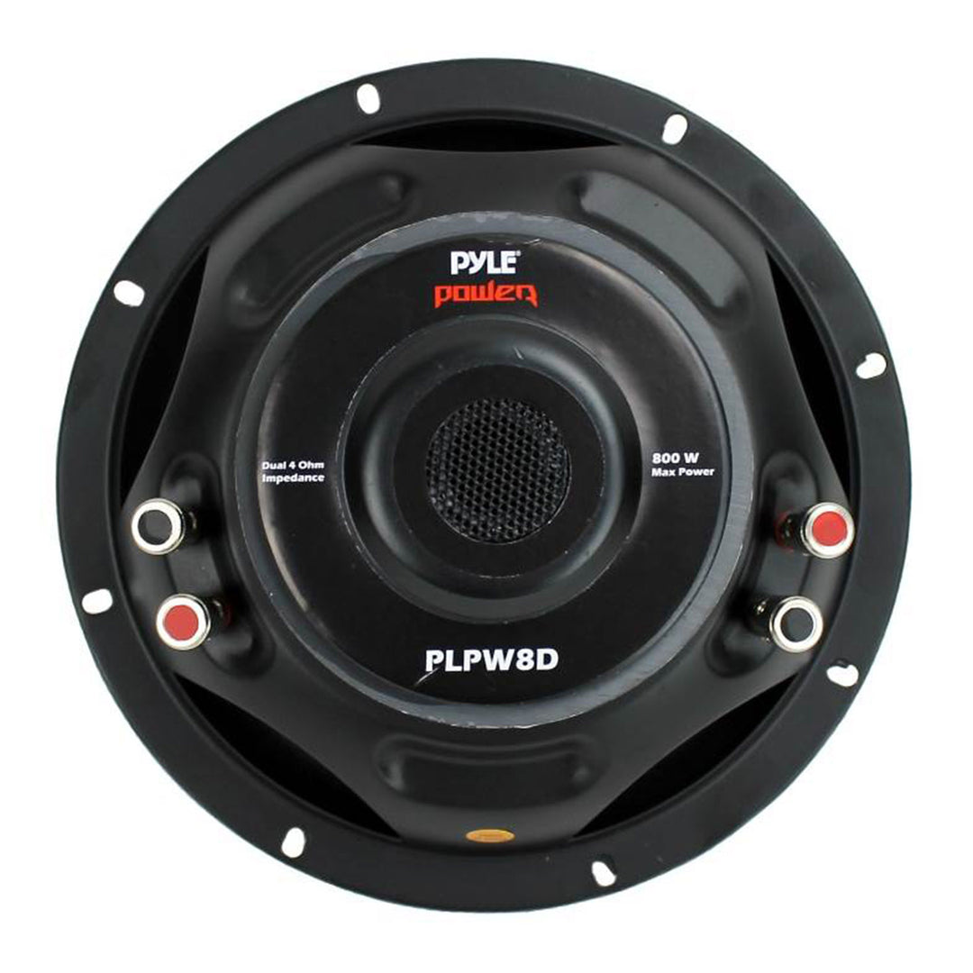 Pyle PLPW8D 8" 800W Car Audio Subwoofer Sub Power Woofer DVC 4 Ohm Black (Used) - VMInnovations