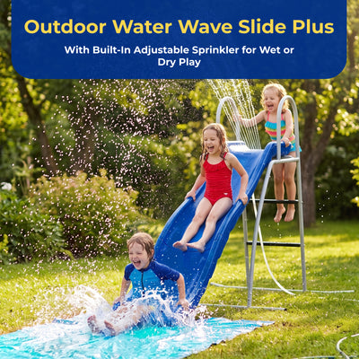 XDP Recreation 6 Foot Water Wave Slide Plus, Built In Adjustable Water Sprinkler