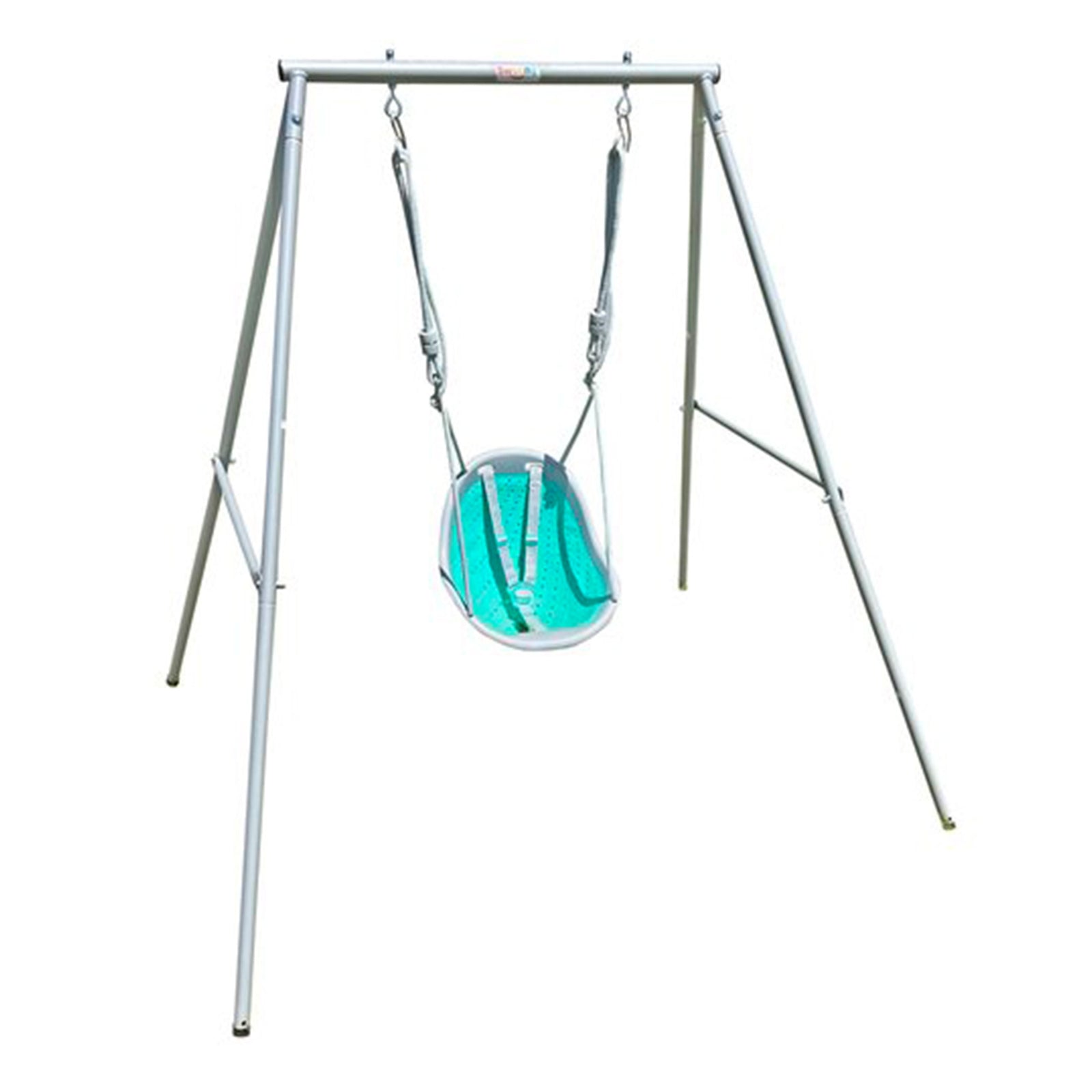 XDP Recreation Sweeng Child Swing with Frame, Portable Backyard Play Set, Aqua - VMInnovations