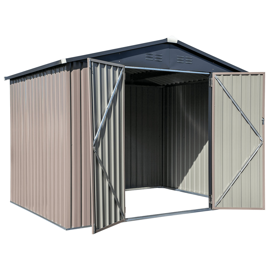 COVER-IT Metal Lockable Storage Shed for Outdoor Storage, 8'x6' (Open Box)