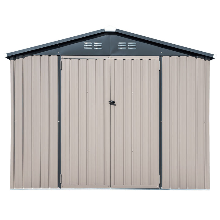 COVER-IT Metal Lockable Storage Shed for Outdoor Storage, 8'x6' (Open Box)