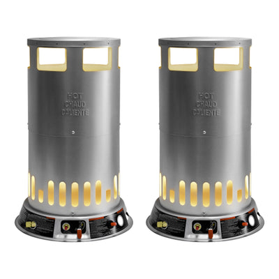 Dura Heat 2 Pack 200,000 BTU 5,000 Sq. Foot Portable Outdoor Propane Gas Heater
