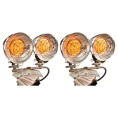 Dura Heat 2 Pack Double Burner Propane Heater, 30,000 BTU, Portable Gas Heater - VMInnovations