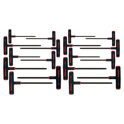 Eklind Tool 2 Pack 9 Pc Set Power T Handle Ball Hex Key Alloy Steel Allen Wrench