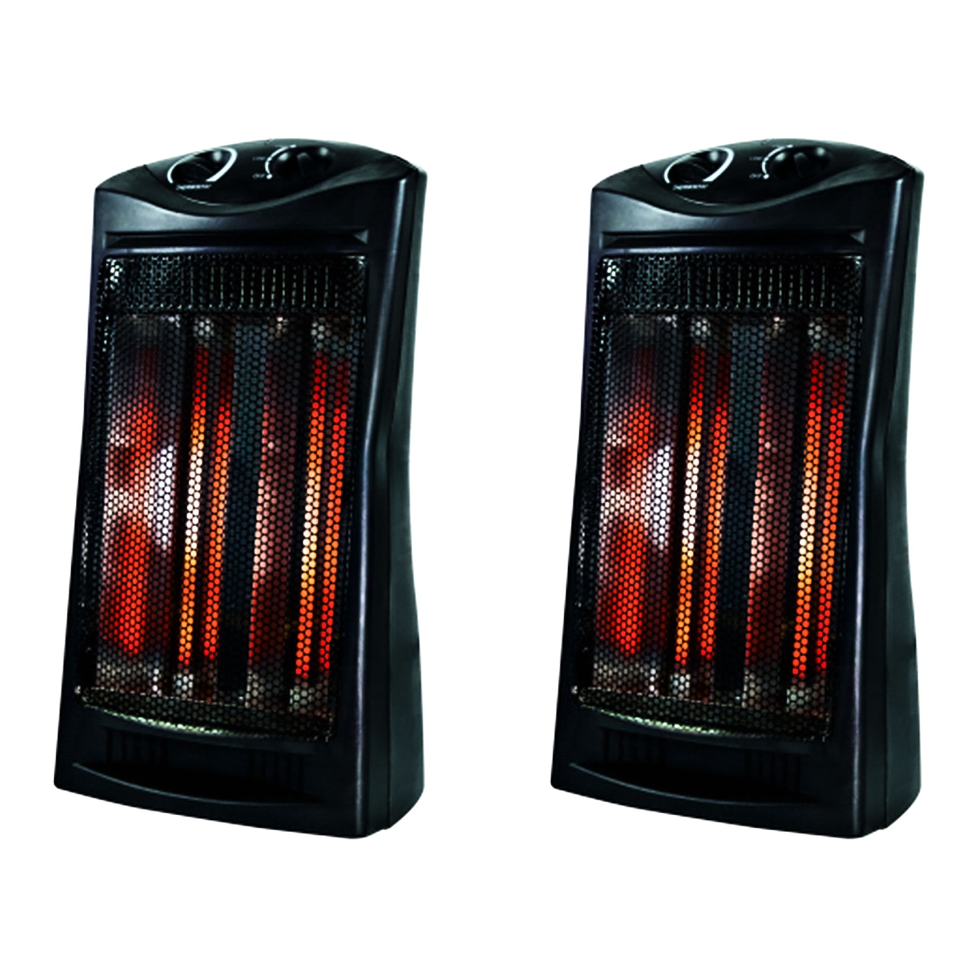 Geneva Industrial 2 Pack 1500W Quartz Infrared Tower Heater with Adjustable Thermostat - VMInnovations
