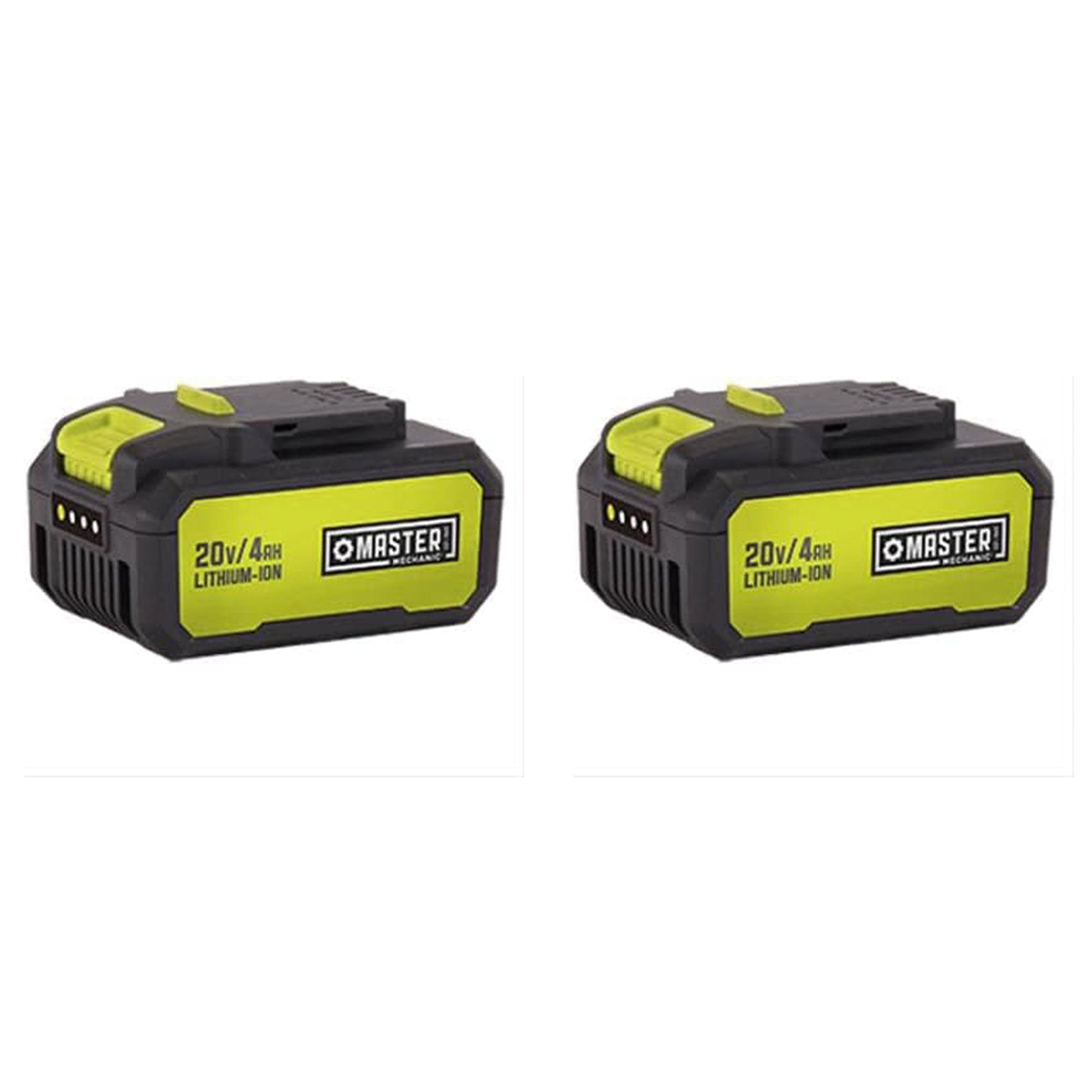 Master Mechanic 2 Pack 20 Volt Lithium Ion Rechargeable Tool Charging Battery - VMInnovations
