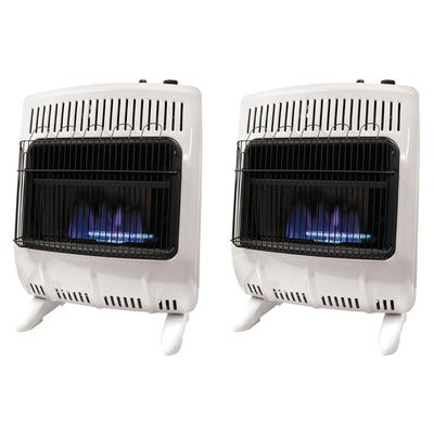 Mr. Heater 2 Pack 20,000 BTU Blue Flame Vent-Free Wall Heater, Covers 700 Sq. Ft - VMInnovations