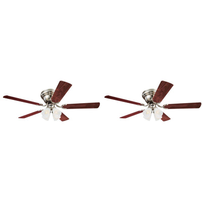 Westinghouse 2 Pack Contempra IV 52" Indoor Ceiling Fan w/ Light, Brushed Nickel - VMInnovations