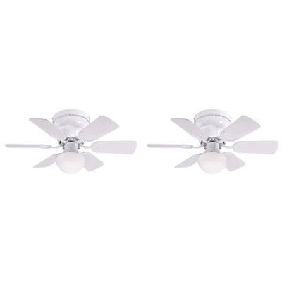 Westinghouse 2 Pack Petite Ceiling Fan w/LED Light for Bedroom/Patio, 30", White