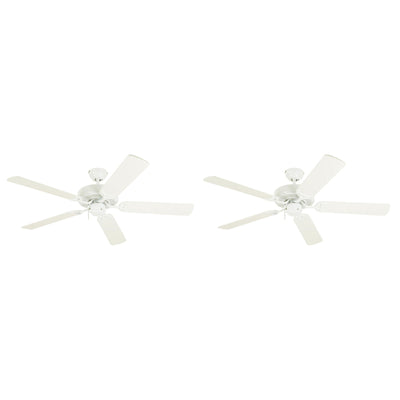 Westinghouse 2 Pack Contractor's Choice 52" Quiet Motor Flush Mount Ceiling Fan - VMInnovations