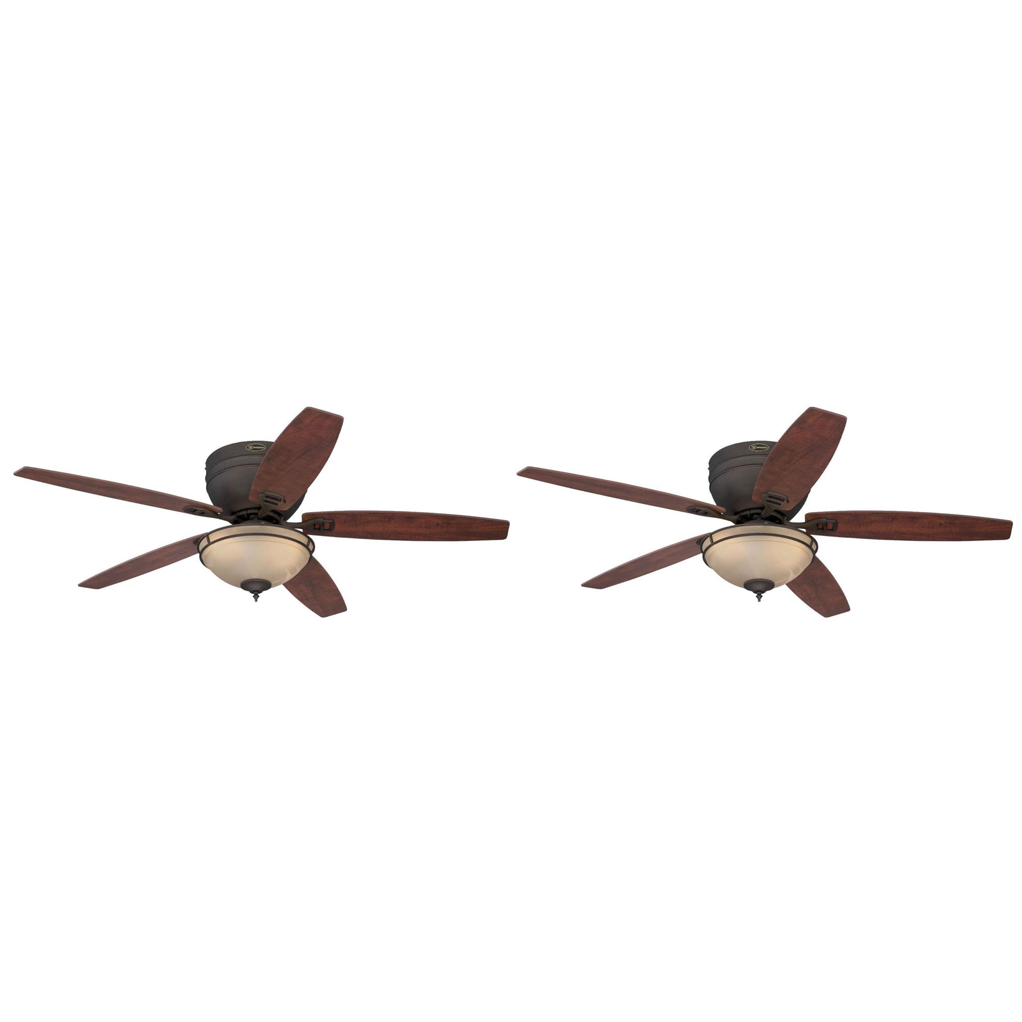 Westinghouse 2 Pack Carolina Industrial Ceiling Fan LED Light Fixture, 52 Inch
