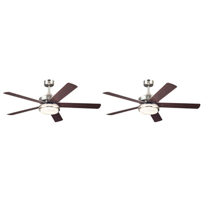 Westinghouse 2 Pack Castle Ceiling Fan w/LED Light, Reversible Blades & Remote