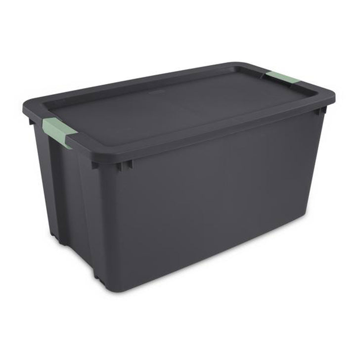 Sterilite 4 Pack 45 Gallon Wheeled Latch Tote, Stackable Plastic Storage Bin