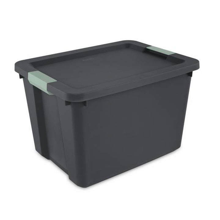 Sterilite 24 Pack 20 Gallon Latch Tote, Stackable Plastic Storage Bin Container