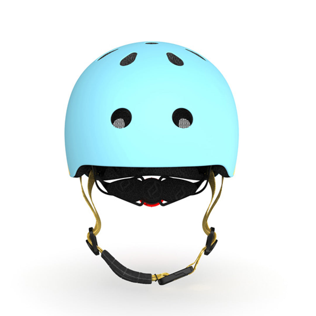 Scoot & Ride Toddler Kids Bike and Scooter Helmet with LED Light, XXS, Blueberry
