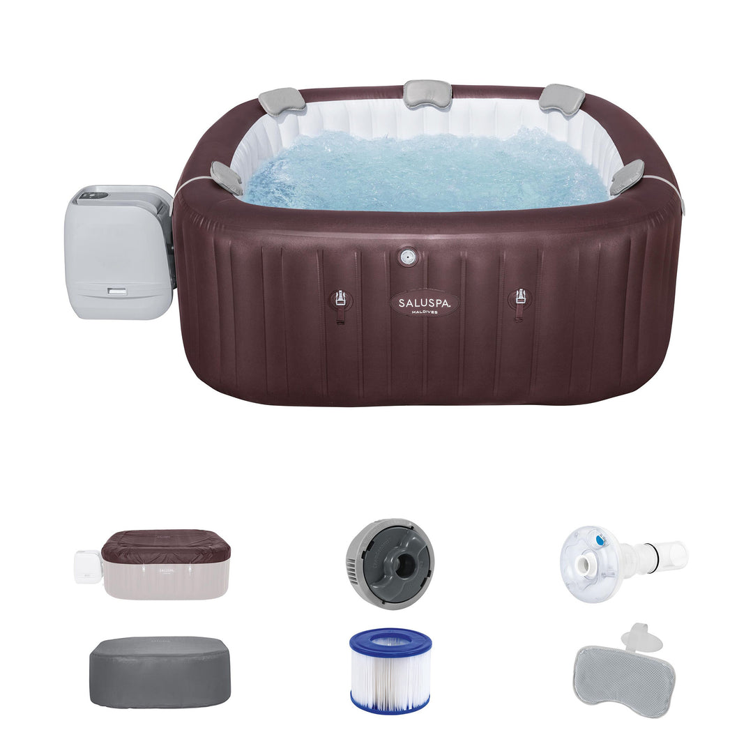 Bestway SaluSpa Maldives 5-7 Person Energy-Efficient HydroJet Inflatable Hot Tub